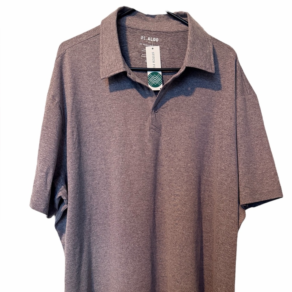 Algo Men's Classic Gray Polo Shirt